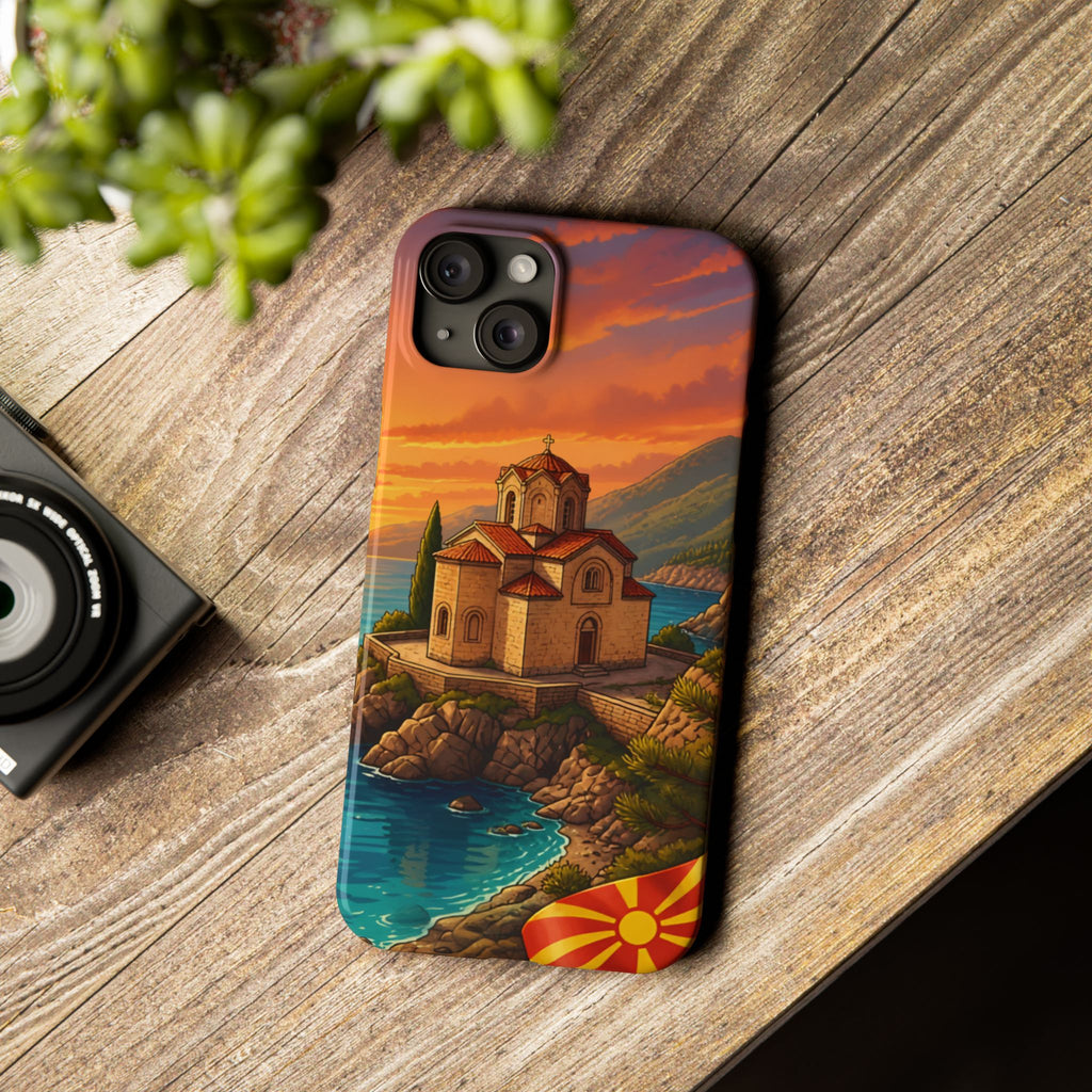 Macedonian Scenic Phone Case— Church of St. John at Kaneo