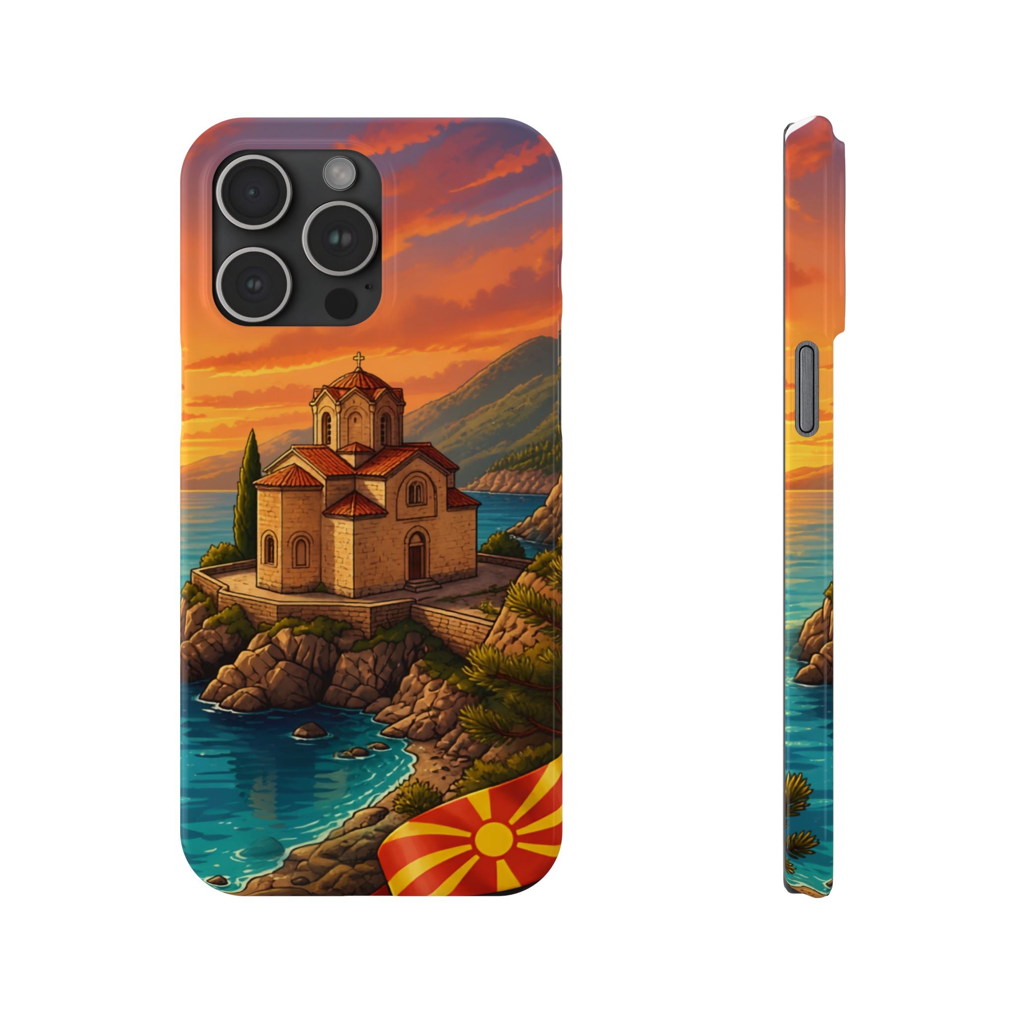 Macedonian Scenic Phone Case— Church of St. John at Kaneo
