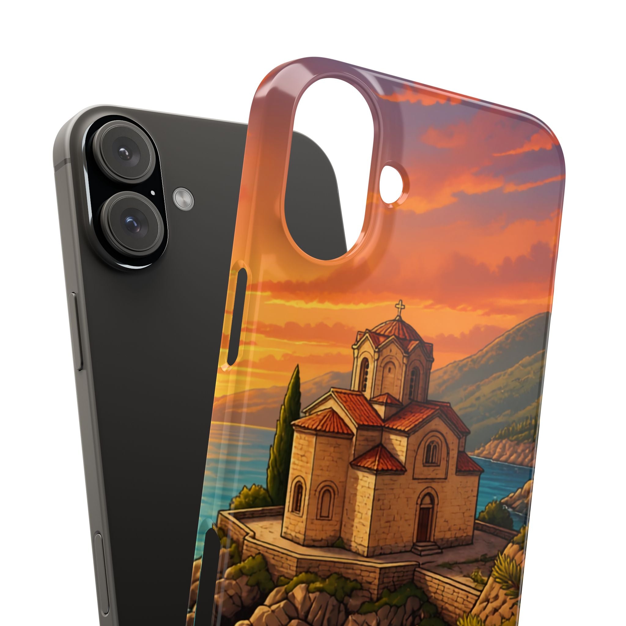 Macedonian Scenic Phone Case— Church of St. John at Kaneo