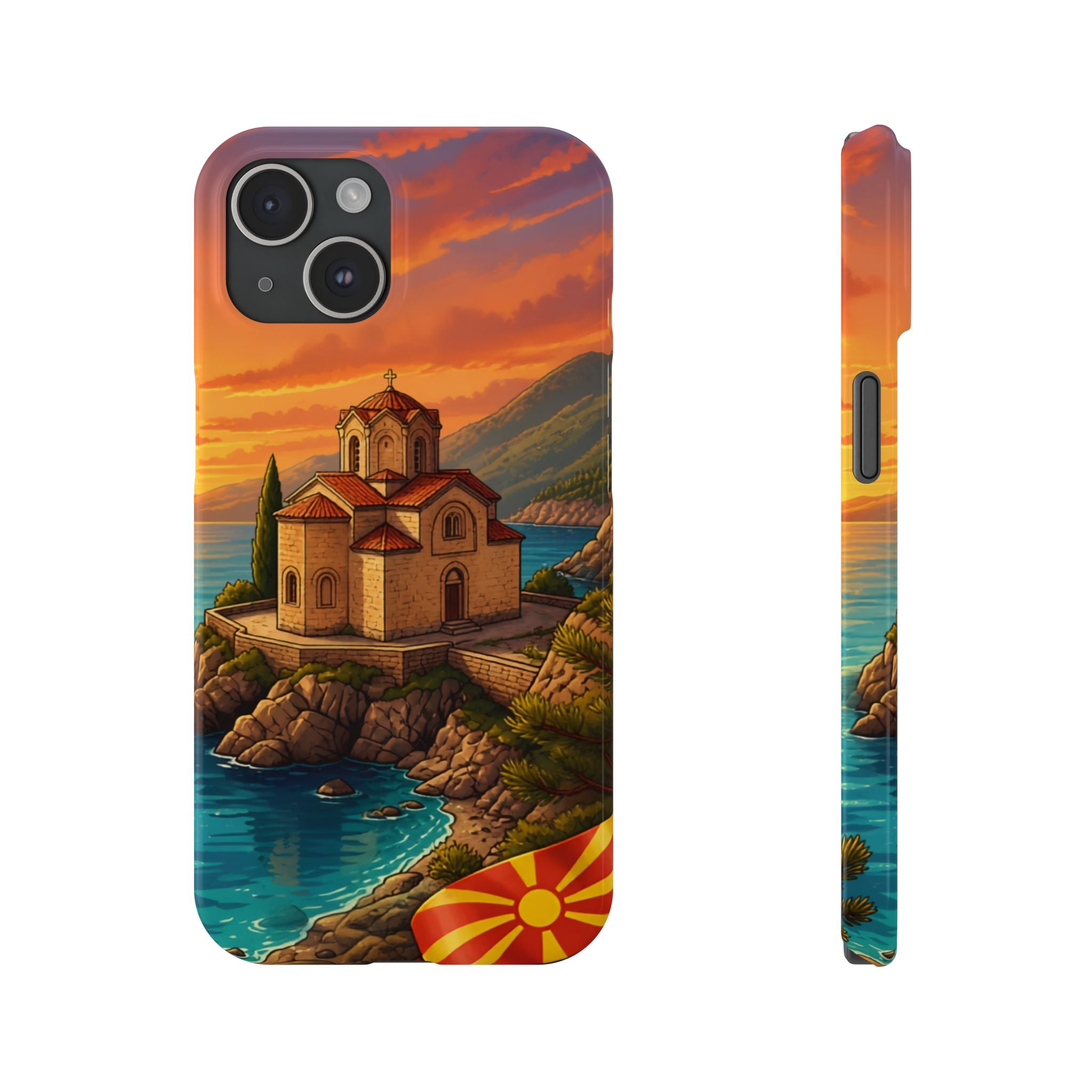 Macedonian Scenic Phone Case— Church of St. John at Kaneo