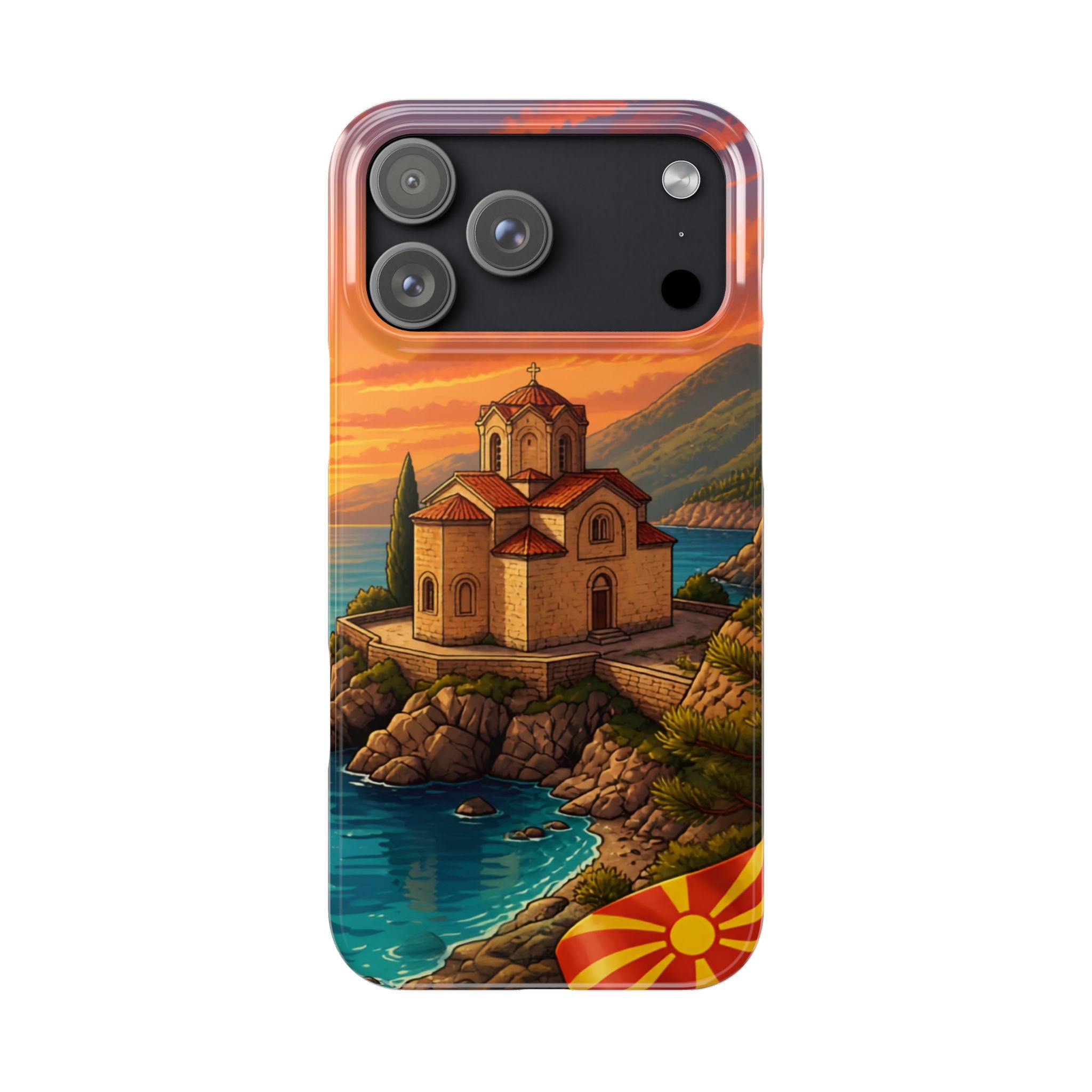 Macedonian Scenic Phone Case— Church of St. John at Kaneo