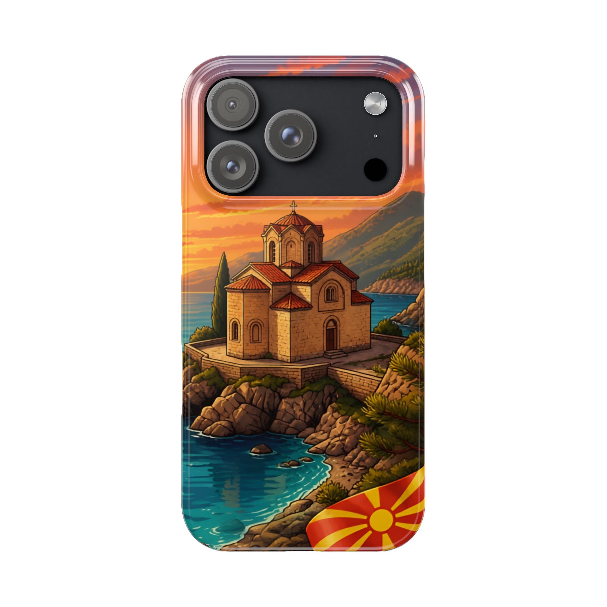 Macedonian Scenic Phone Case— Church of St. John at Kaneo