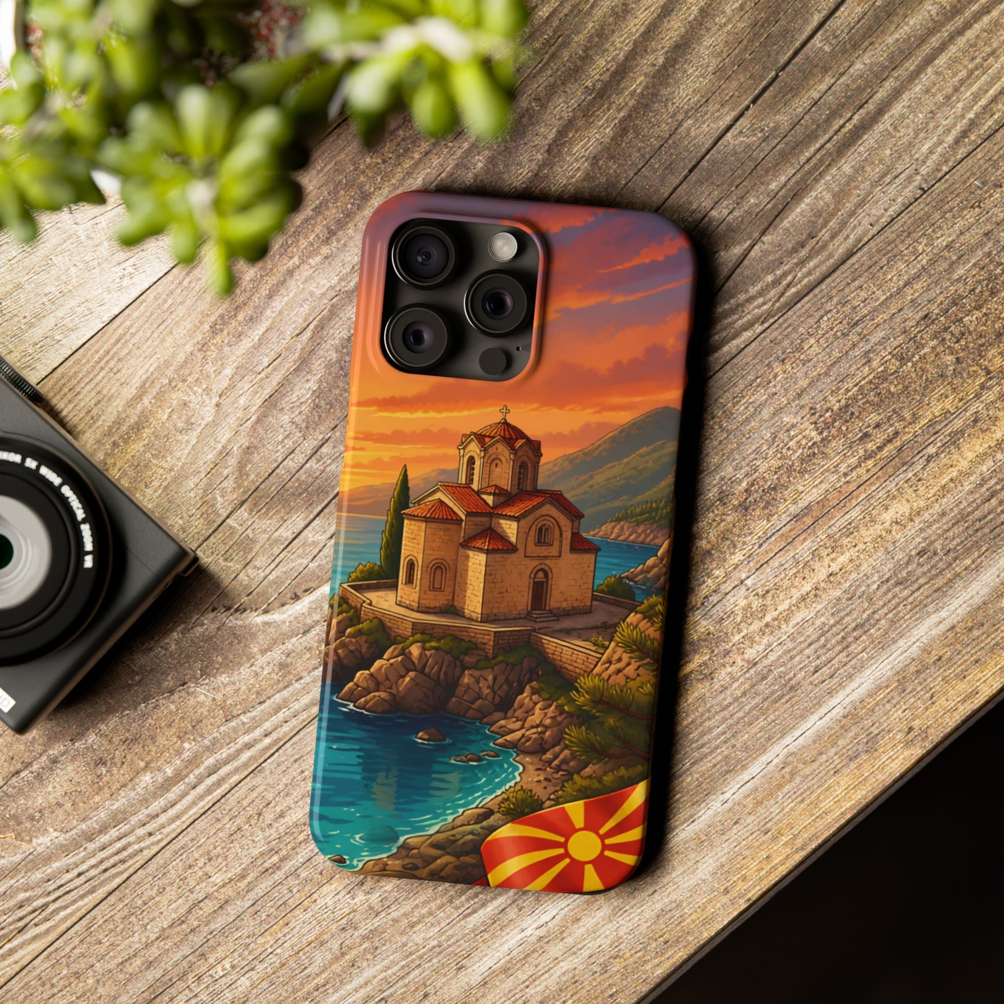 Macedonian Scenic Phone Case— Church of St. John at Kaneo