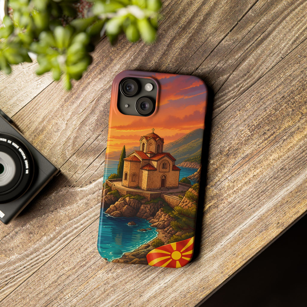Macedonian Scenic Phone Case— Church of St. John at Kaneo