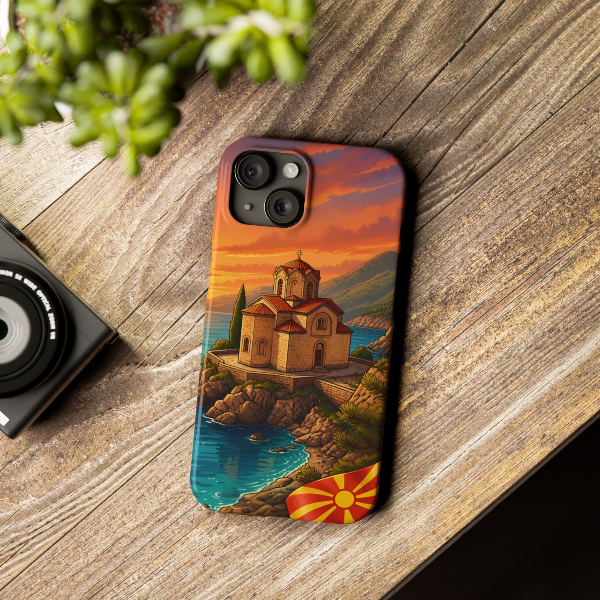 Macedonian Scenic Phone Case— Church of St. John at Kaneo