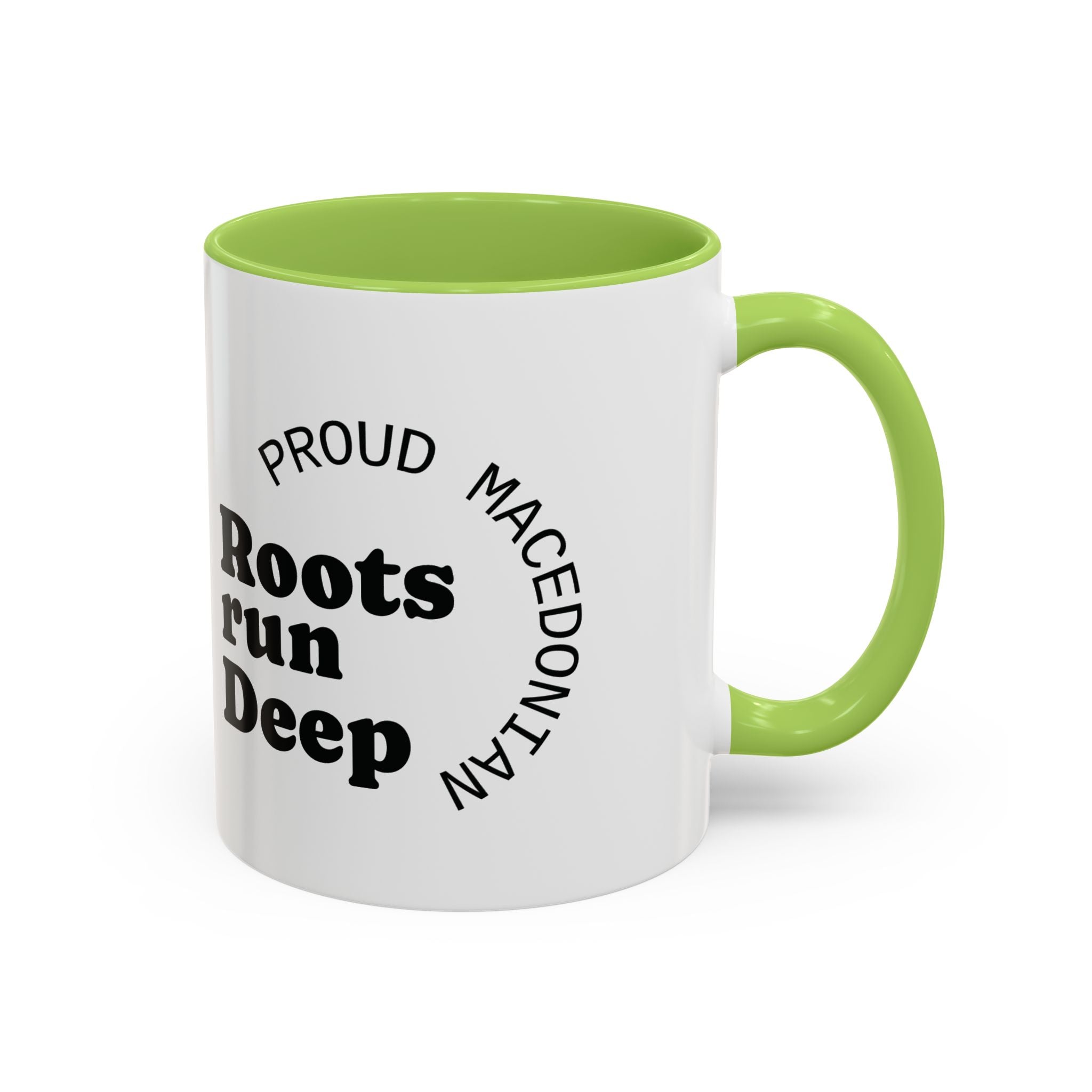 Macedonian Pride Coffee Mug – "Roots Run Deep" Accent Mug