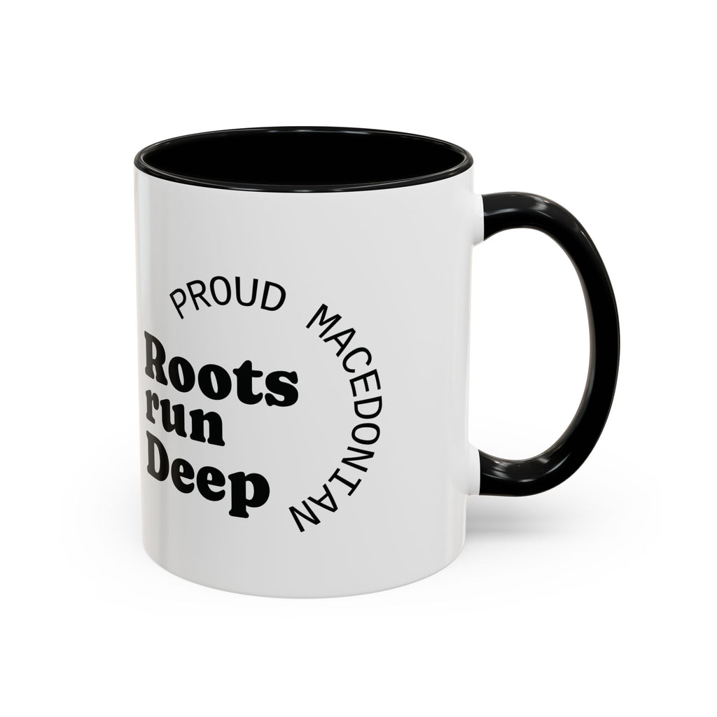 Macedonian Pride Coffee Mug – "Roots Run Deep" Accent Mug