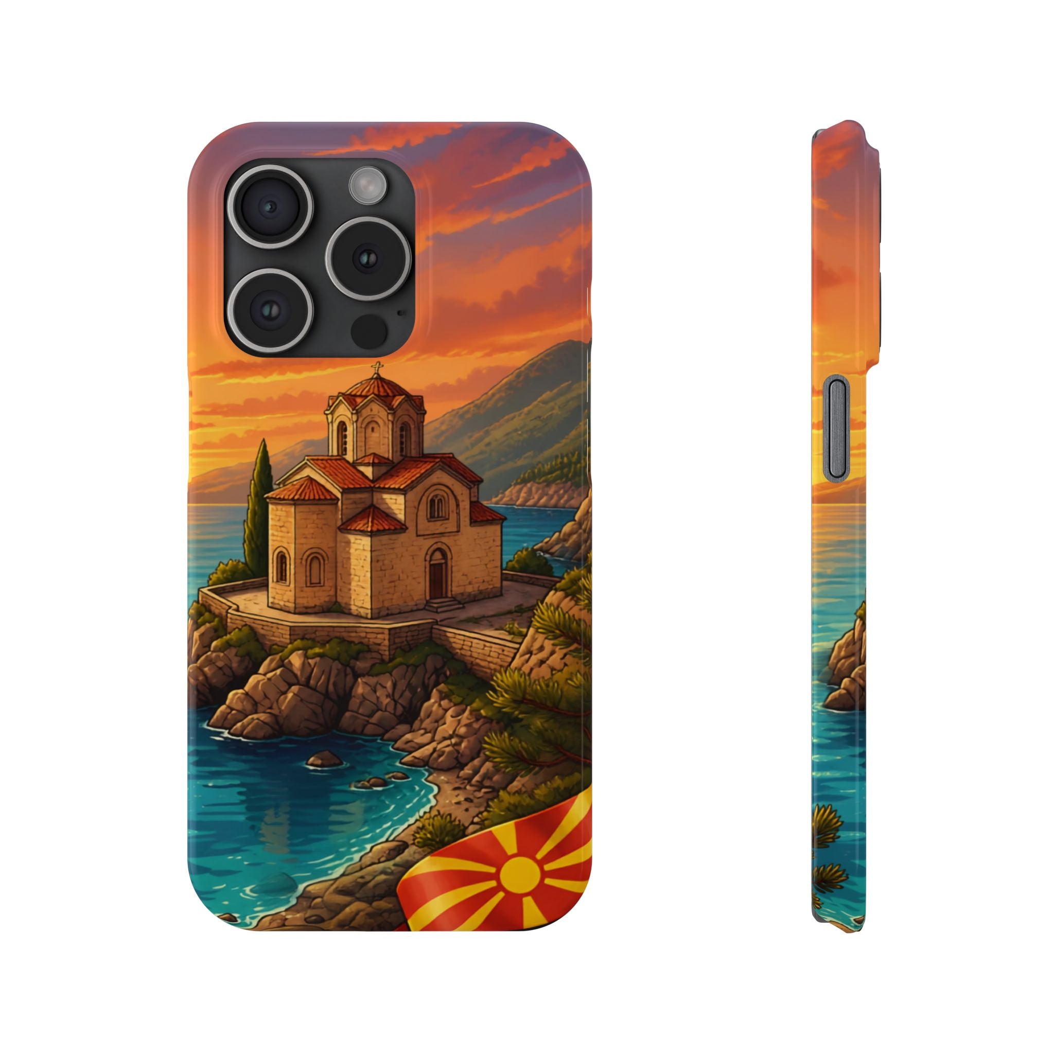 Macedonian Scenic Phone Case— Church of St. John at Kaneo