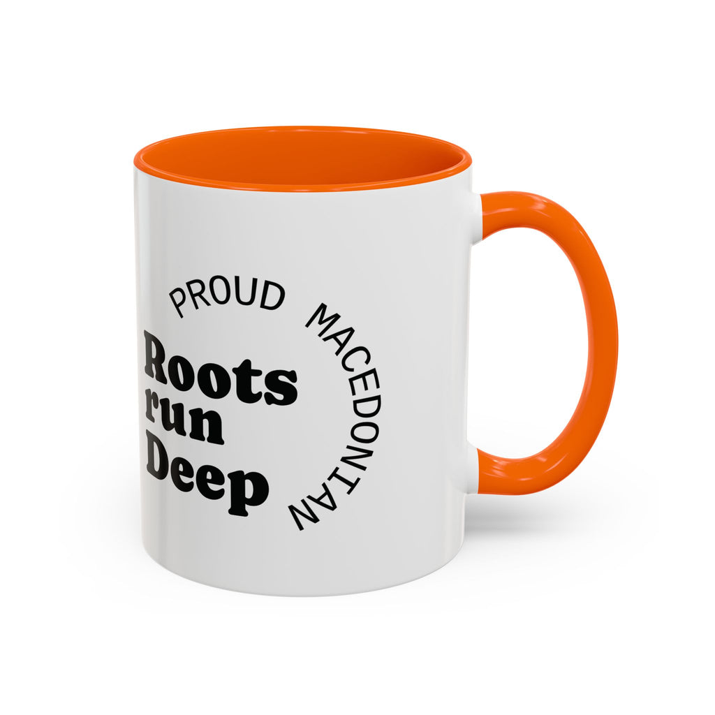Macedonian Pride Coffee Mug – "Roots Run Deep" Accent Mug