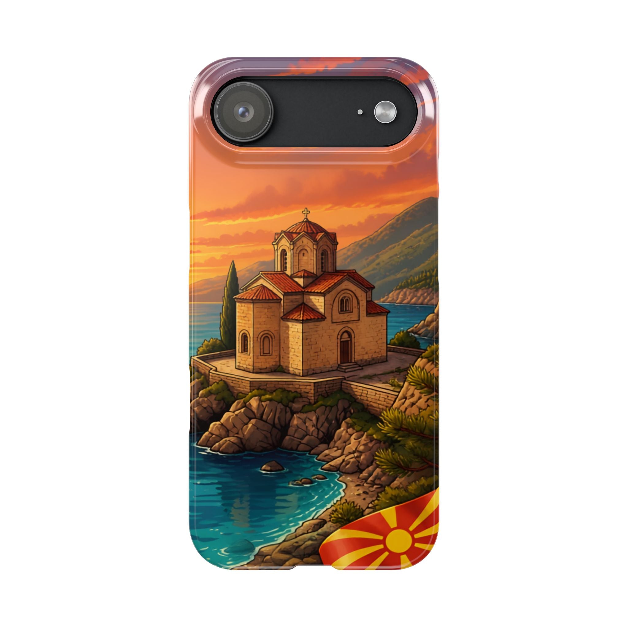 Macedonian Scenic Phone Case— Church of St. John at Kaneo