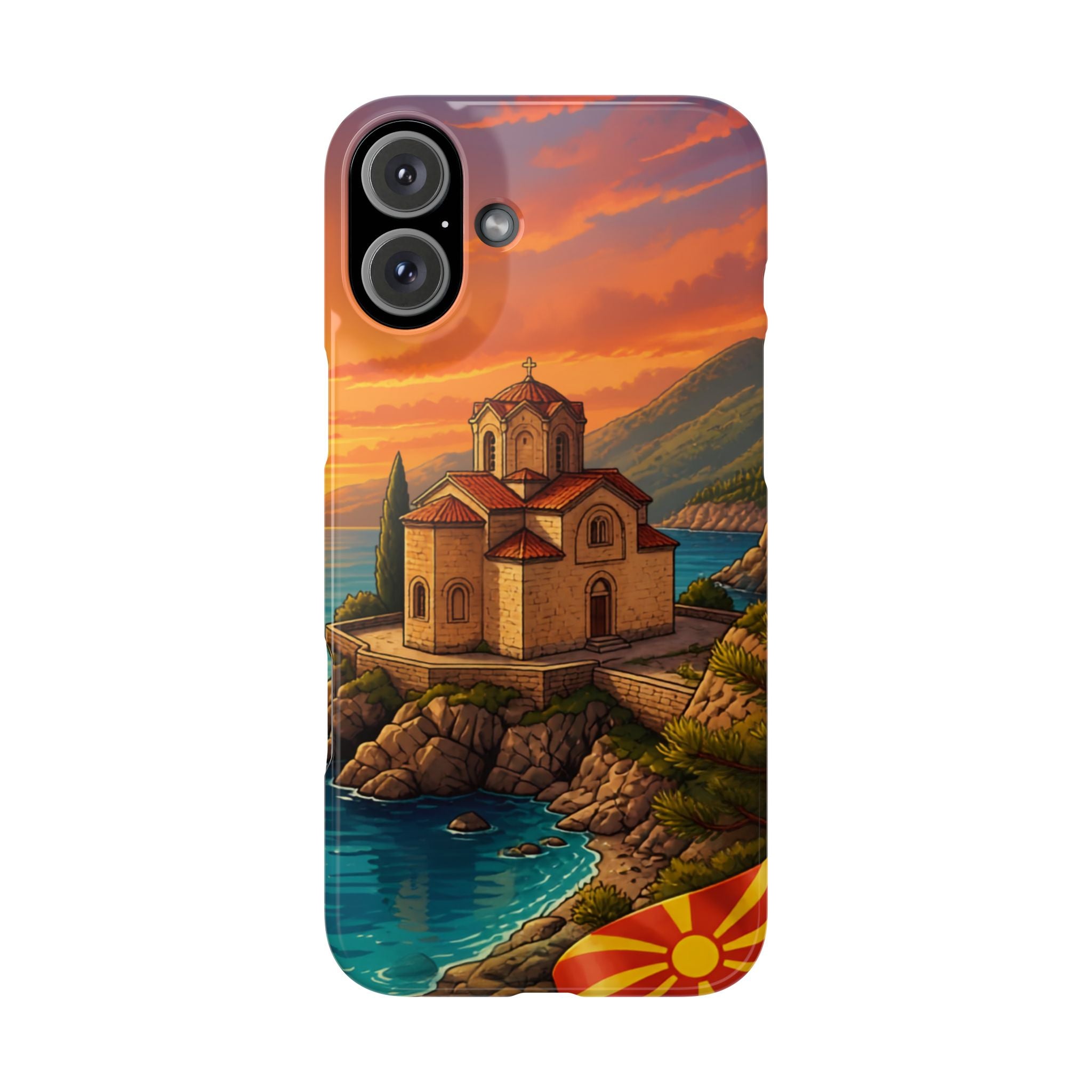 Macedonian Scenic Phone Case— Church of St. John at Kaneo
