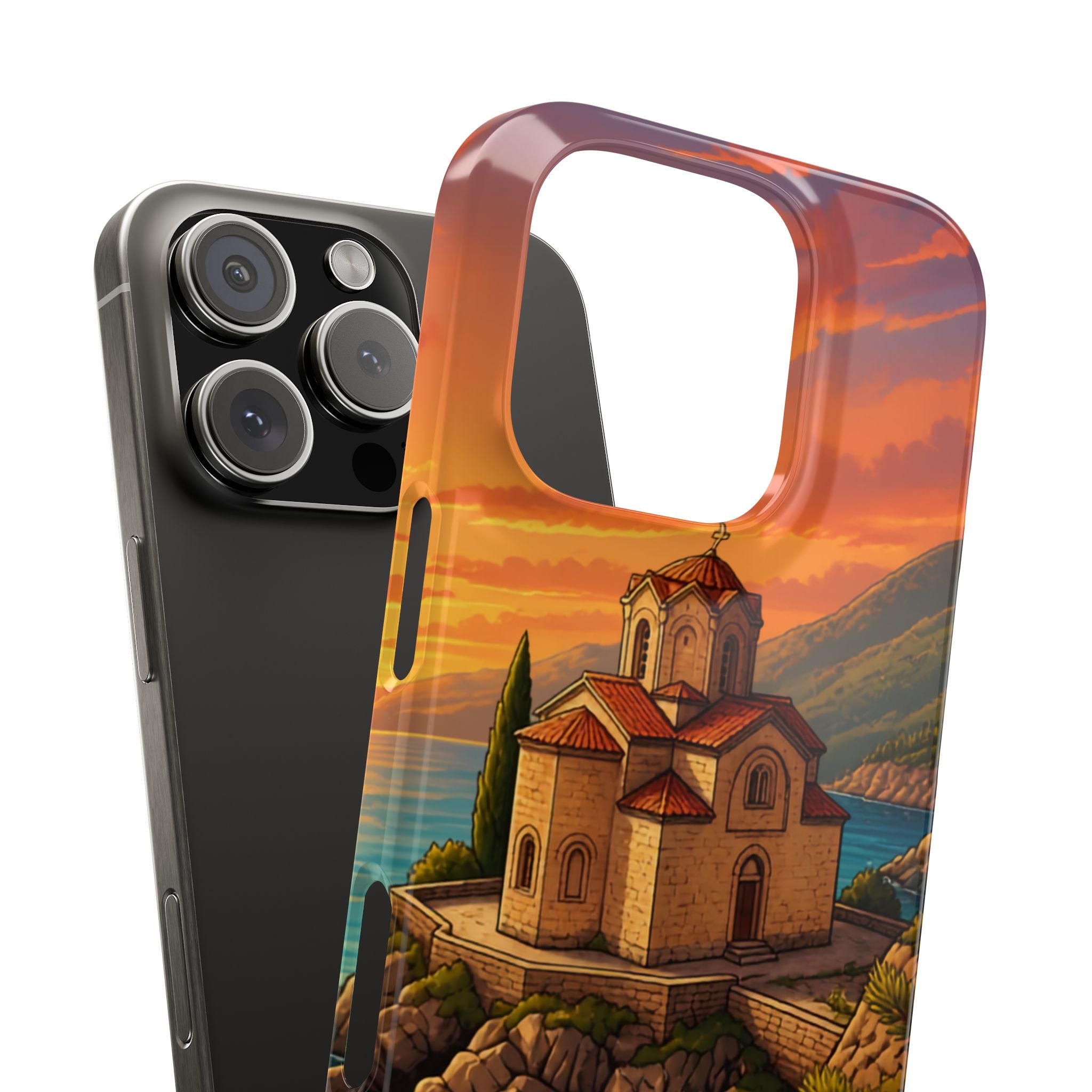 Macedonian Scenic Phone Case— Church of St. John at Kaneo
