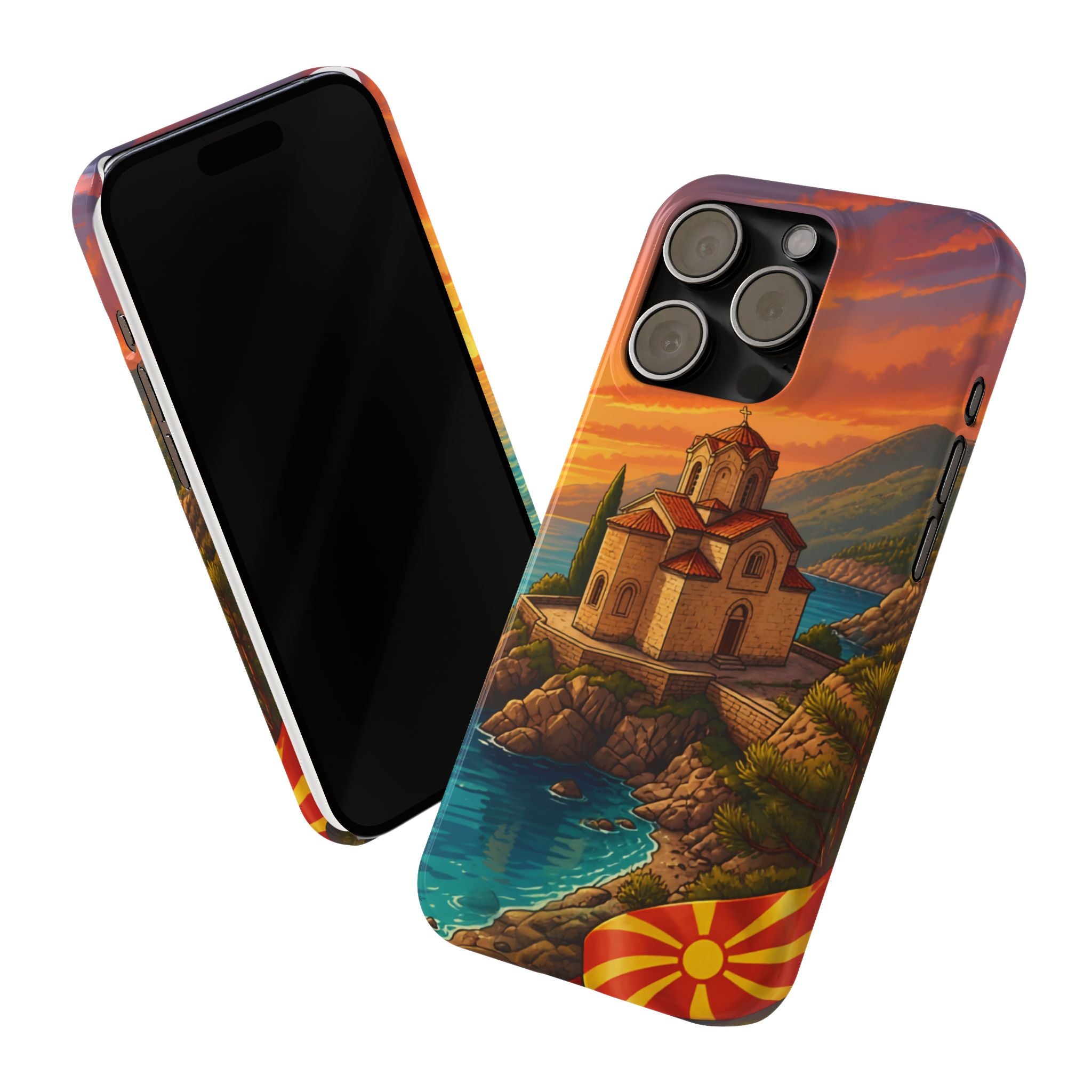 Macedonian Scenic Phone Case— Church of St. John at Kaneo