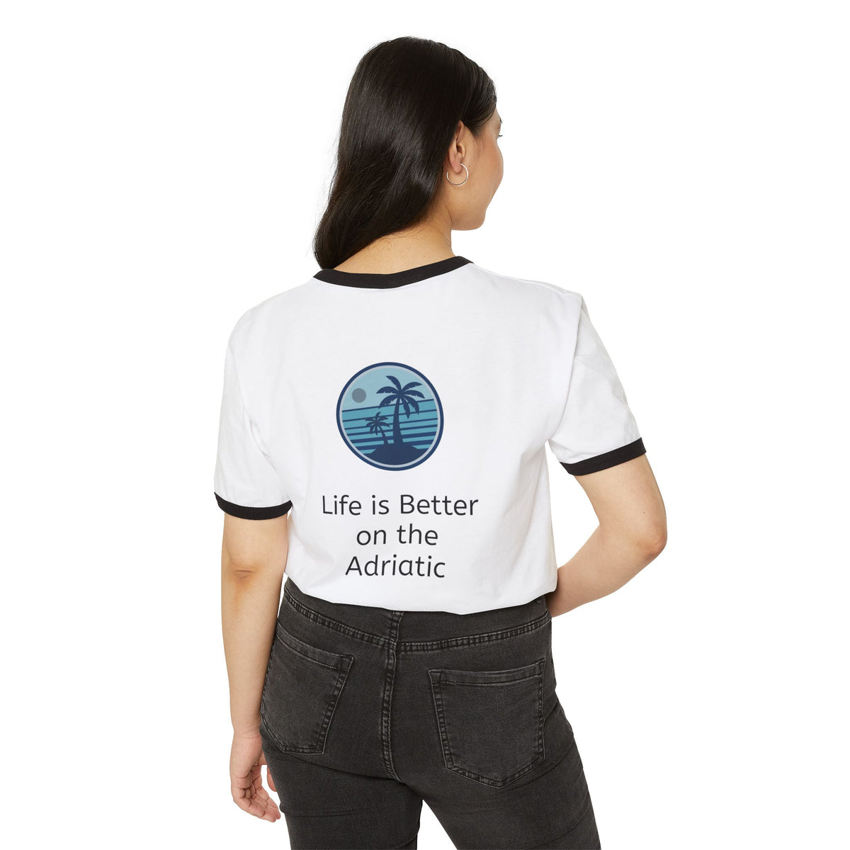 Balkan by Blood, Coastal by Nature Ringer T-Shirt