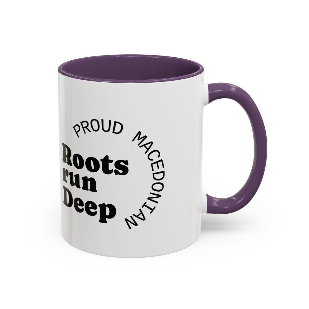 Macedonian Pride Coffee Mug – "Roots Run Deep" Accent Mug