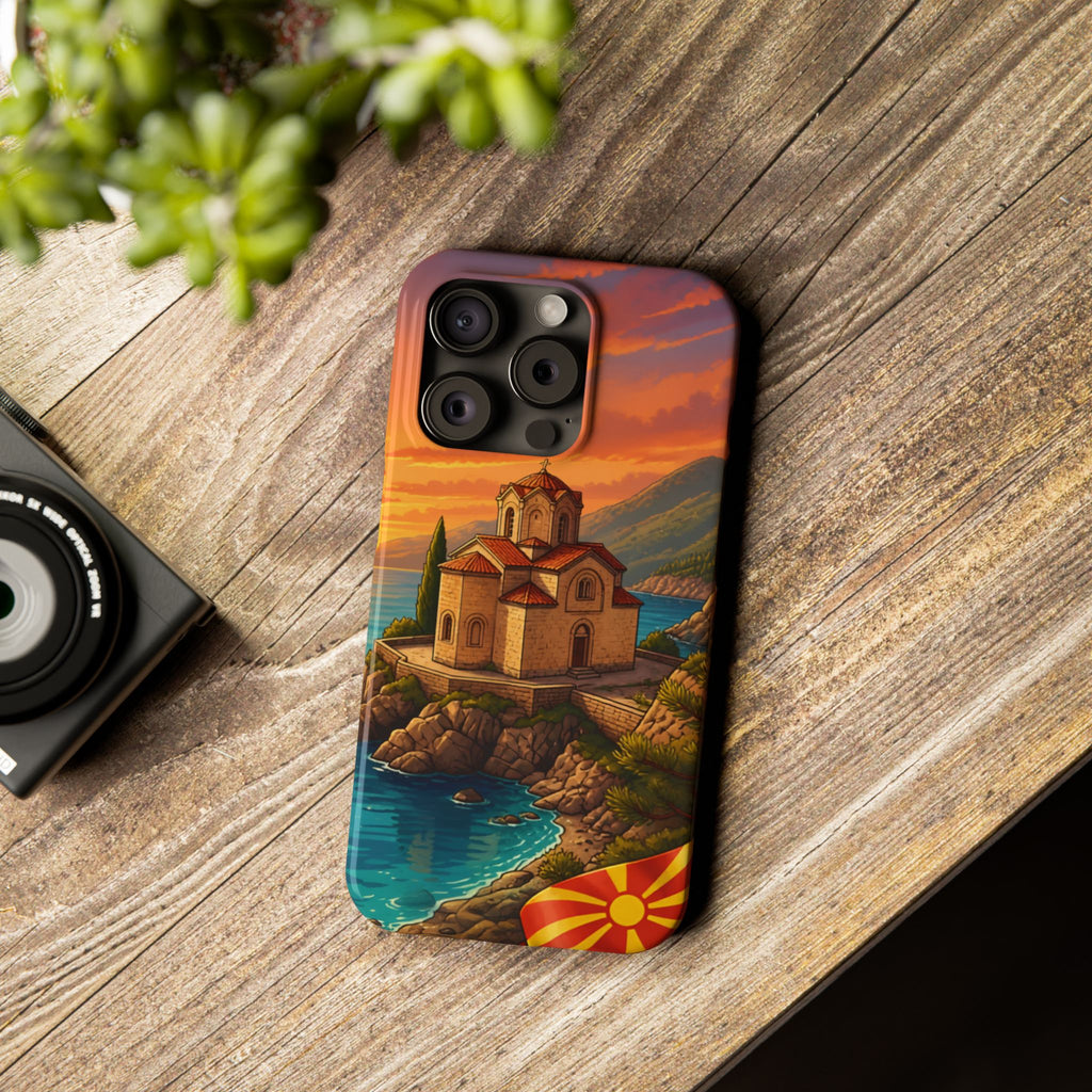 Macedonian Scenic Phone Case— Church of St. John at Kaneo