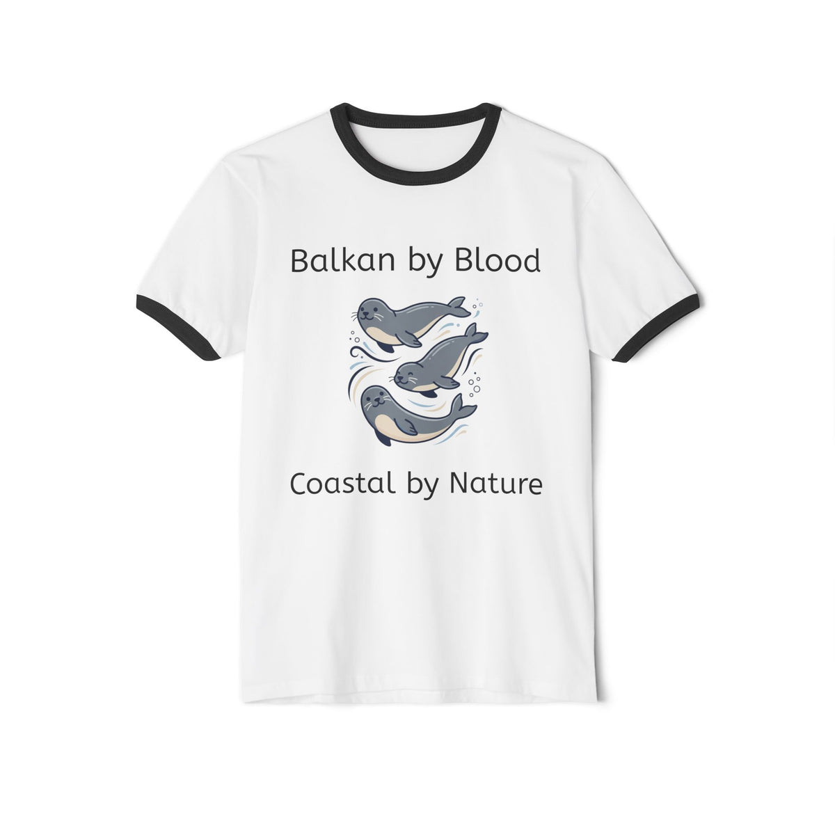 Balkan by Blood, Coastal by Nature Ringer T-Shirt