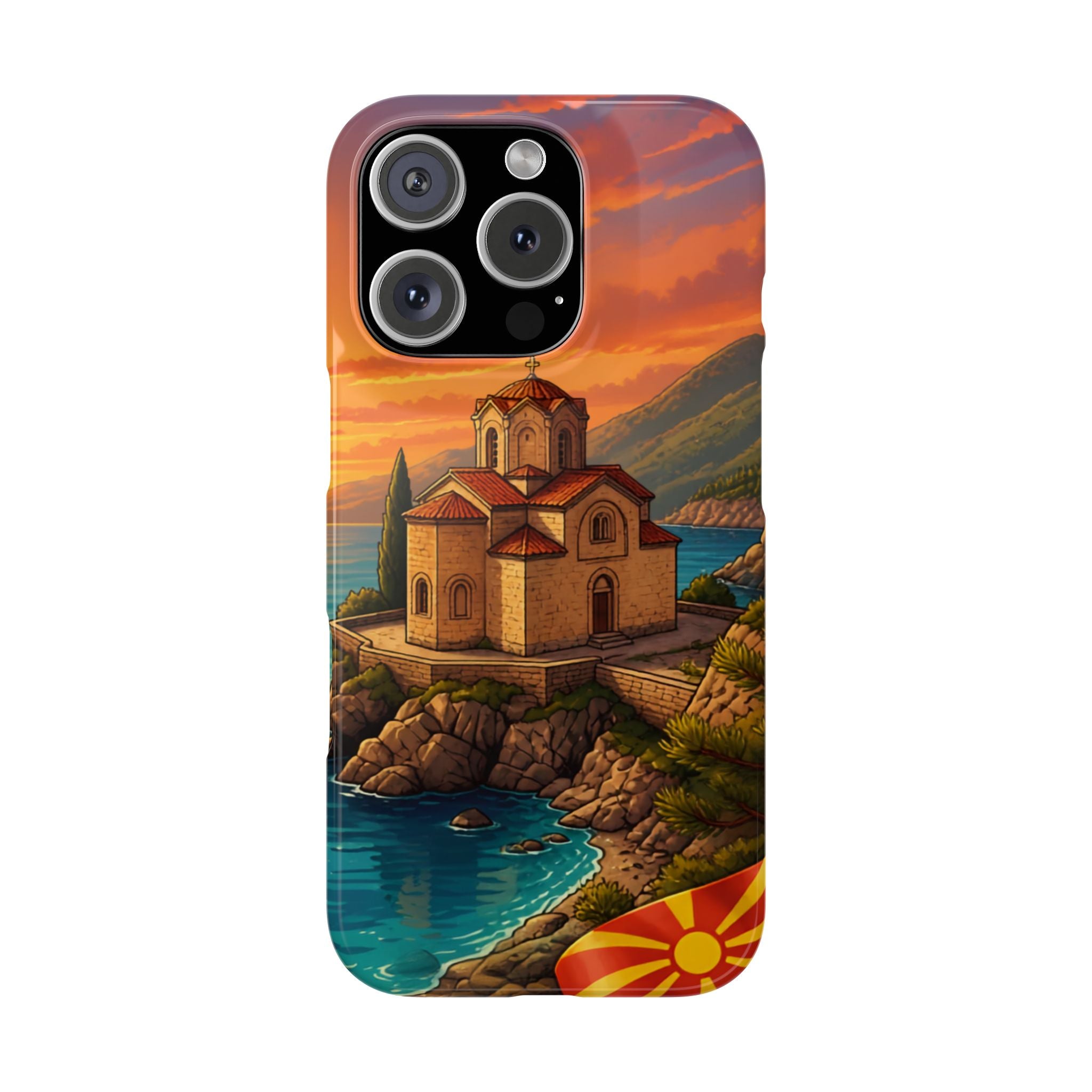 Macedonian Scenic Phone Case— Church of St. John at Kaneo
