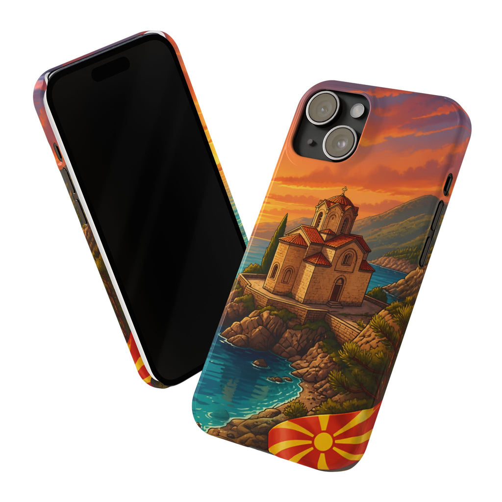 Macedonian Scenic Phone Case— Church of St. John at Kaneo