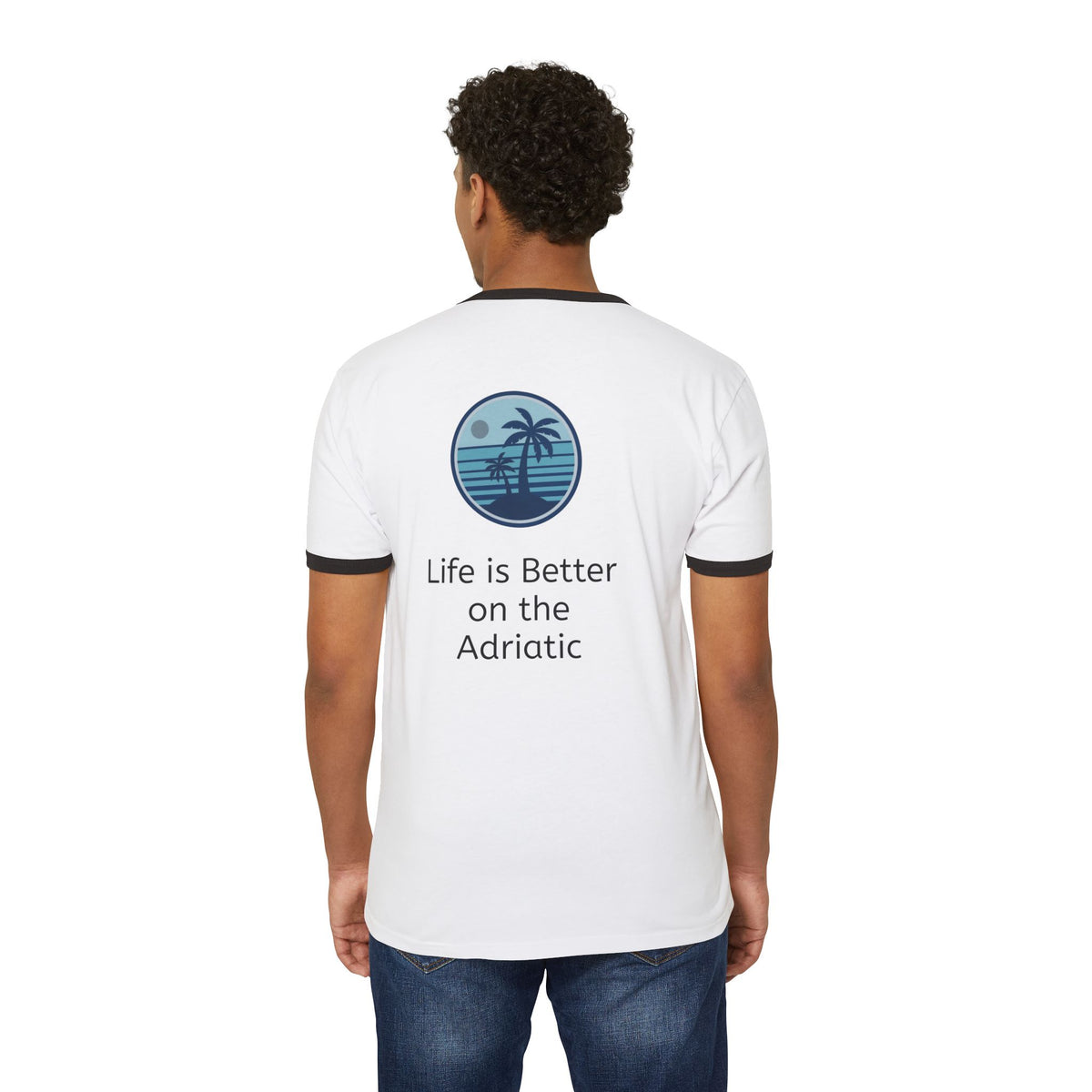 Balkan by Blood, Coastal by Nature Ringer T-Shirt