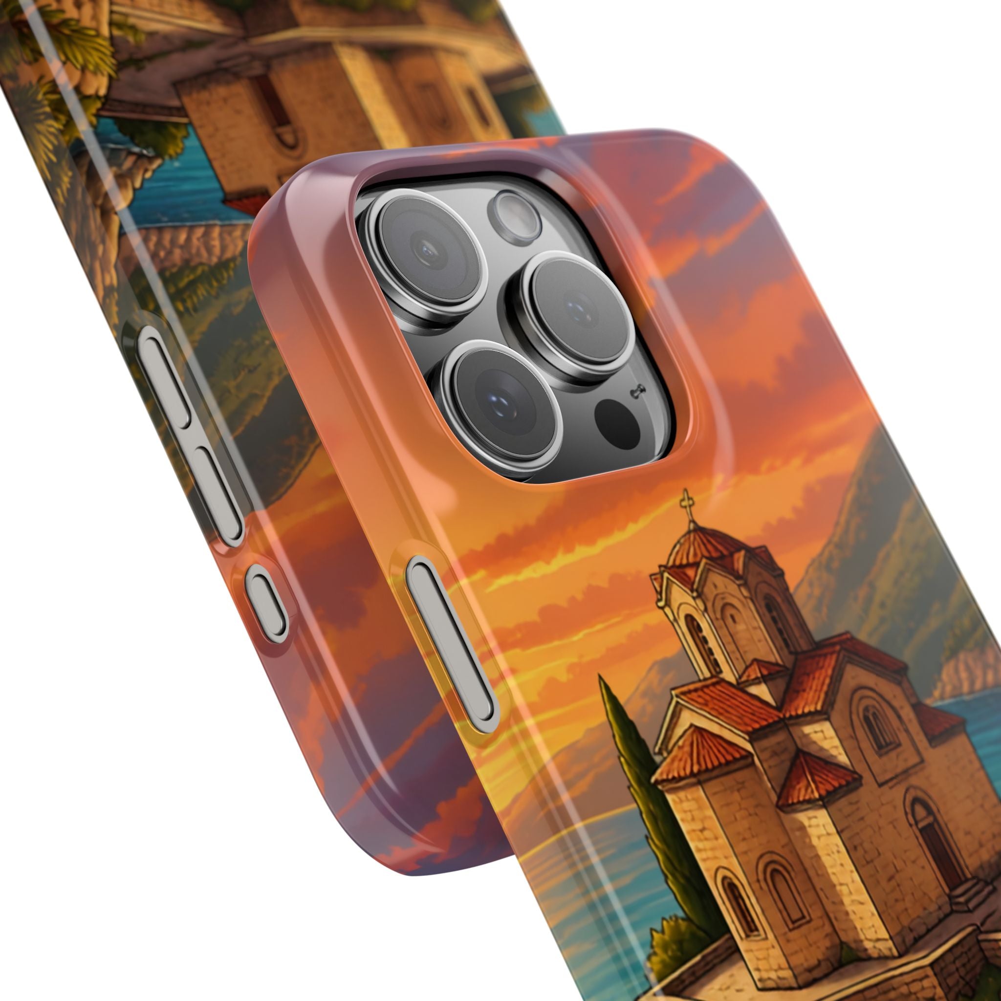Macedonian Scenic Phone Case— Church of St. John at Kaneo