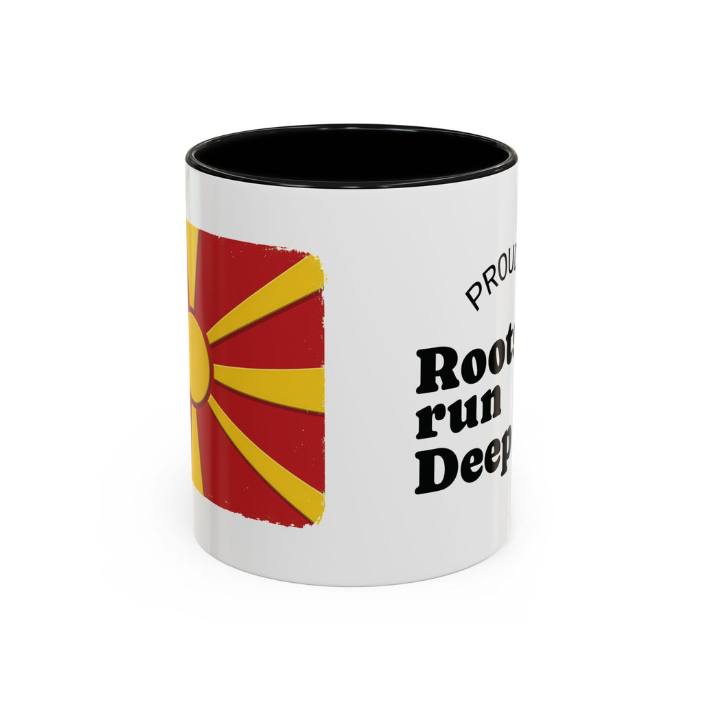 Macedonian Pride Coffee Mug – "Roots Run Deep" Accent Mug