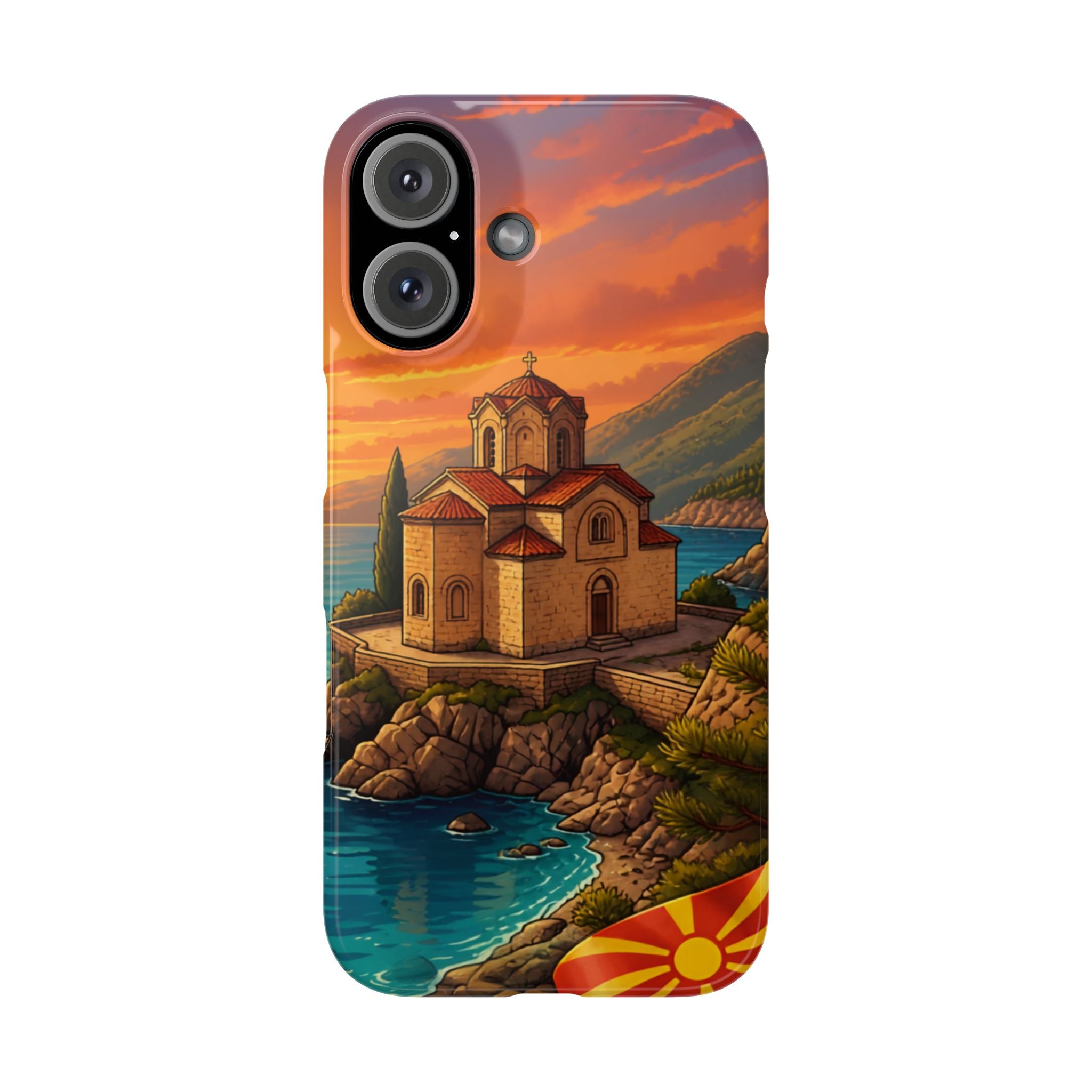 Macedonian Scenic Phone Case— Church of St. John at Kaneo