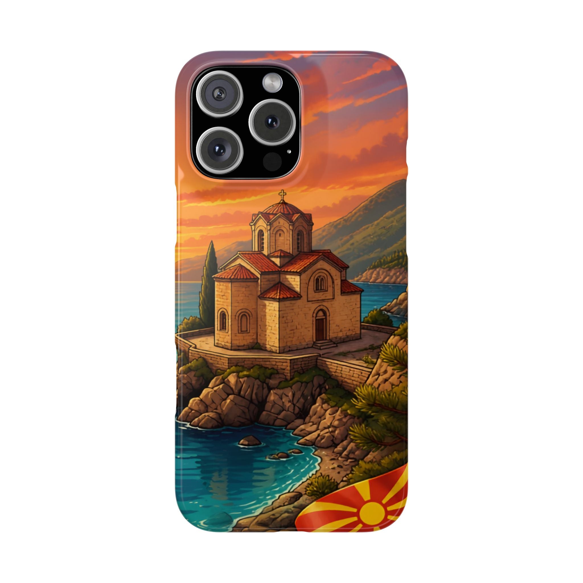 Macedonian Scenic Phone Case— Church of St. John at Kaneo