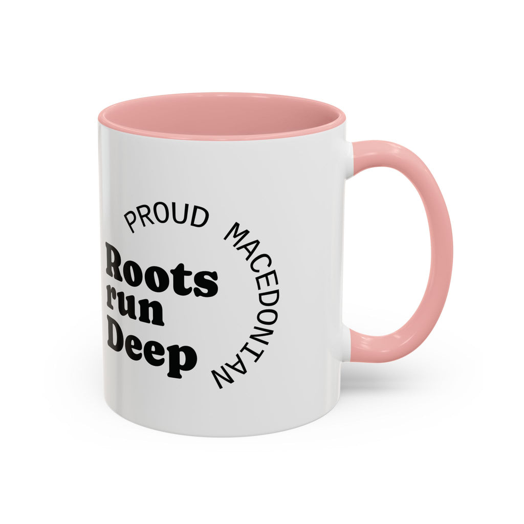 Macedonian Pride Coffee Mug – "Roots Run Deep" Accent Mug